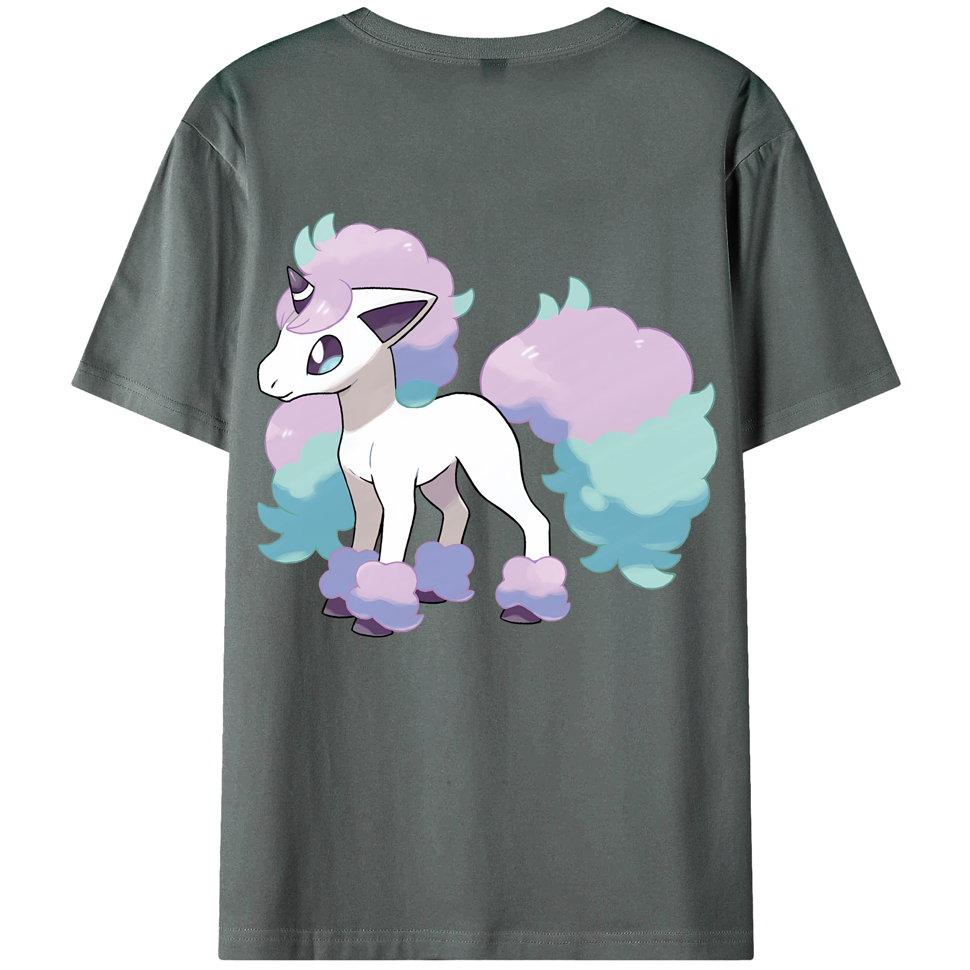 （画像用） ポケットモンスター Pokémon 綿100％半袖Tシャツ（背面プリント）
